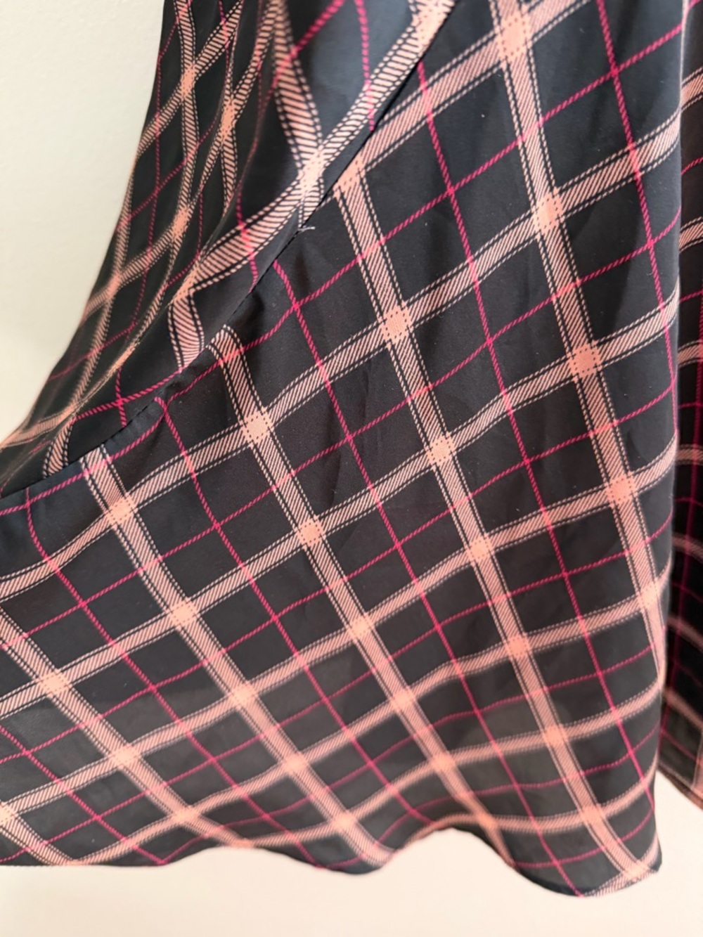 Victoria's Secret plaid slip/dress feminine adjustable straps size large - Picture 5 of 9